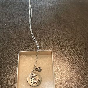 Sterling silver charm necklace